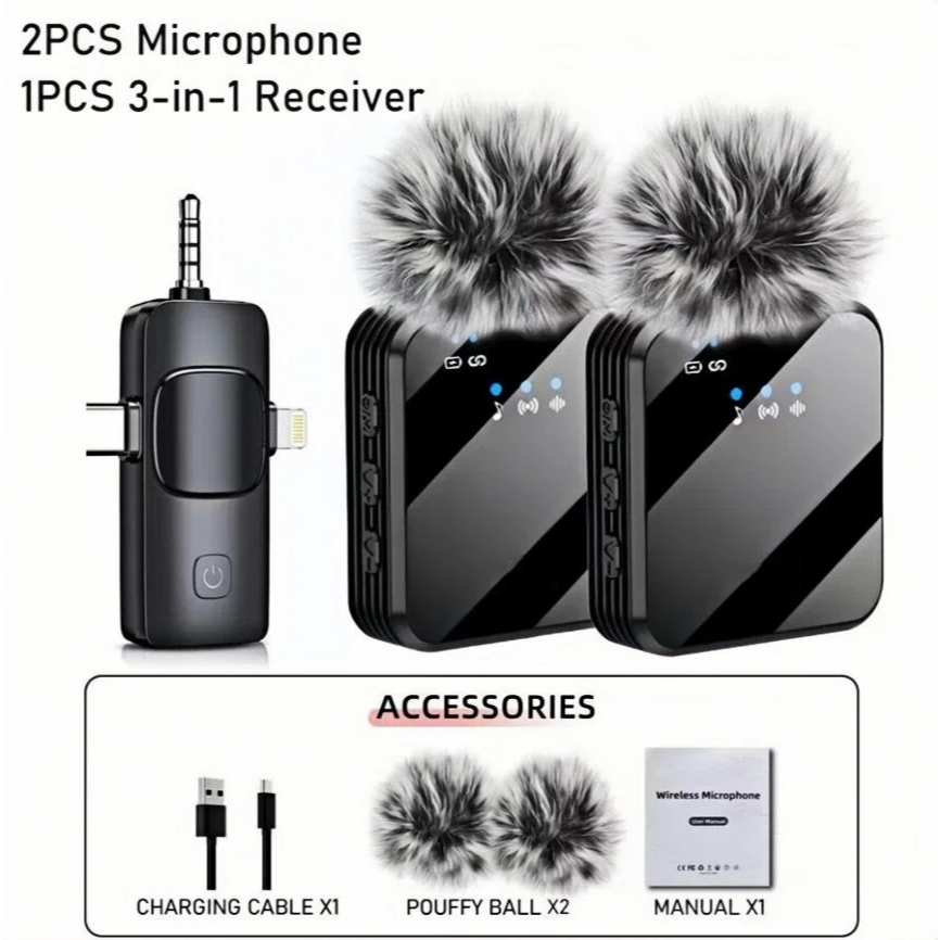 F11 ไมค์ติดเสื้อไร้สาย Wireless Microphone ระบบตัดเสียง เสียงชัด ถ่ายVDO/Live 3-in-1 พร้อมแผ่นกรอง Pop รูปที่ 8