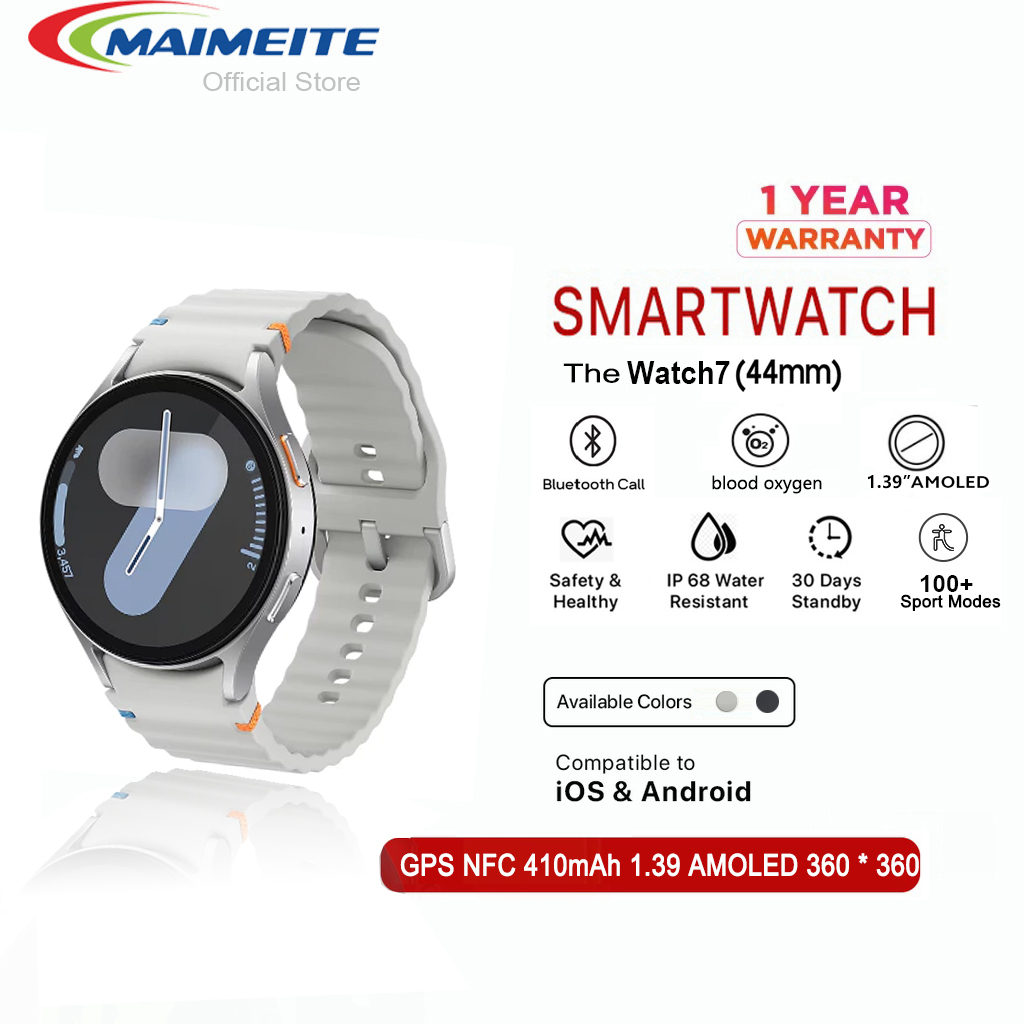 【ของใหม่ 】MAIMEITE Watch7 1.39" AMOLED GPS IP68 สมาร์ทวอทช์ รองรับภาษาไทย นาฬิกาสมาร์ทวอทช์ สัมผัสได้เต็มจอ นาฬิกา sport