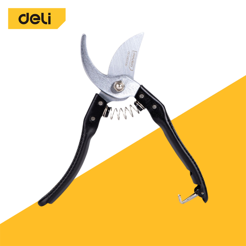 Deli กรรไกรตัดกิ่งไม้  กรรไกรตัดกิ่งไม้รุ่น อุปกรณ์ทำสวน ใช้งานงานได้กับกิ่งต้นไม้ขนาดเล็ก Pruning Shears