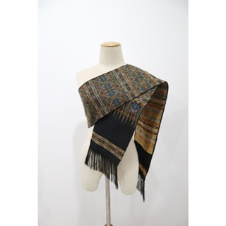 สไบแพรวากาฬสินธุ์เนื้อฝ้าย 16.5x200 ซม. ผ้าทอเครื่อง ผ้าเบี่…