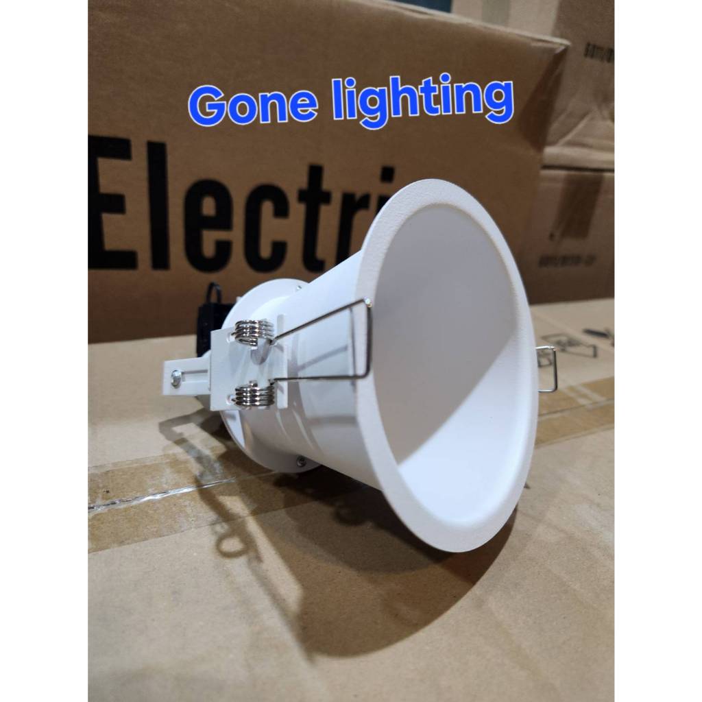 Downlight โคมไฟ ดาวน์ไลท์ E27 ขอบบาง GWL-J4002-AL-WH