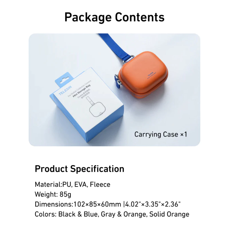 Telesin GoPro / DJI / Insta360 DisAdv Mini Storage Bag กระเป๋าเก็บตัวกล้องกันน้ำกันกระแทก thumbnail 9