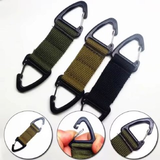 ตะขอ2หัวคาราไบเนอร์สำหรับตั้งแคมป์กลางแจ้ง ตะขอปีนเขาสายรัดห…