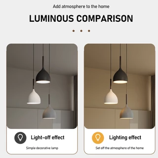 【idea life】LED Pendant Lamp โคมไฟเพดาน 3สี โคมไฟแขวนเพดา โคมไฟเพดานสร้างสรรค์สำหรับห้องครัว โคมระย้าสไตล์อุตสาหกรรม