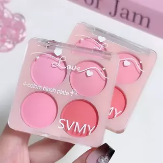 บลัช 4 สี ปัดแก้ม บลัชออนแต่งหน้า บลัชออน ไล่โทนสีสวย ละมุน เม็ดสีชัด ดูเป็นธรรมชาติ ติดทน