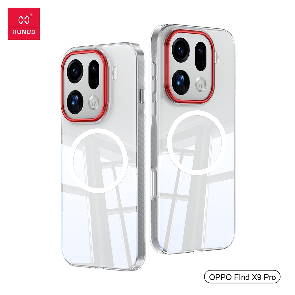 Xundd Crystal Clear Case สำหรับ Oppo Find X8 Pro Ultra X9 Pro เคสพีซีบางเฉียบป้องกันสีเหลืองและป้องกันรอยขีดข่วน