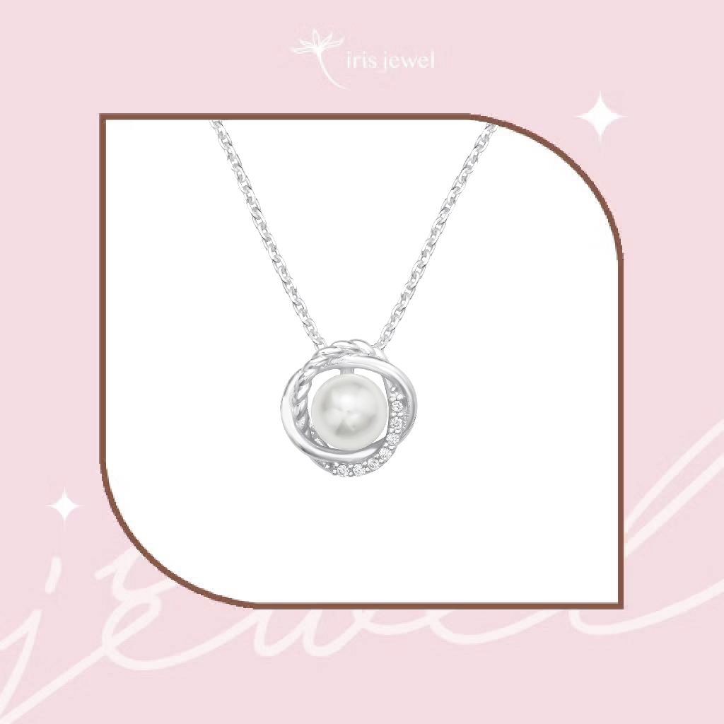 IRIS JEWEL สร้อยคอเงินแท้925 Snow Pearl