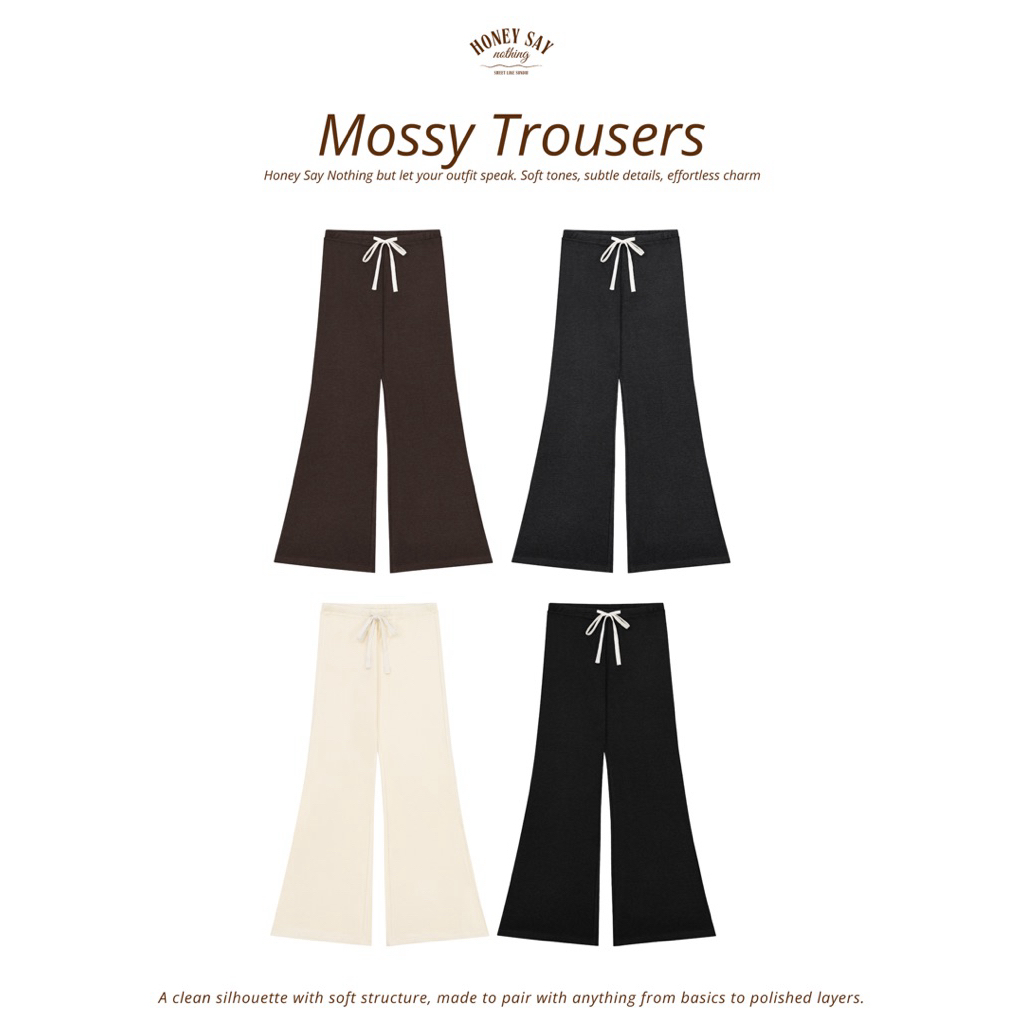 MALISTA - Mossy Trousers กางเกงขาม้า