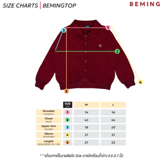 (พร้อมส่ง)Bemingtop1069(M-L)-BEMING Retro Line Knit เสื้อคาดิแกนลายขวางสุดคลาสสิก เติมลุควินเทจ