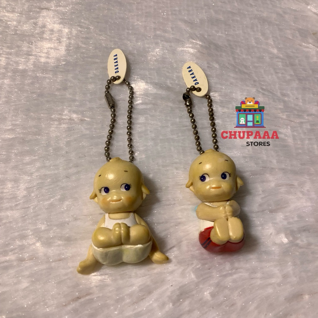 [2ชิ้น] Kewpie Yoga Charm Collection Figure Keychain | พวงกุญแจฟิกเกอร์คิวพีท่าโยคะ แบรนด์ Dakara