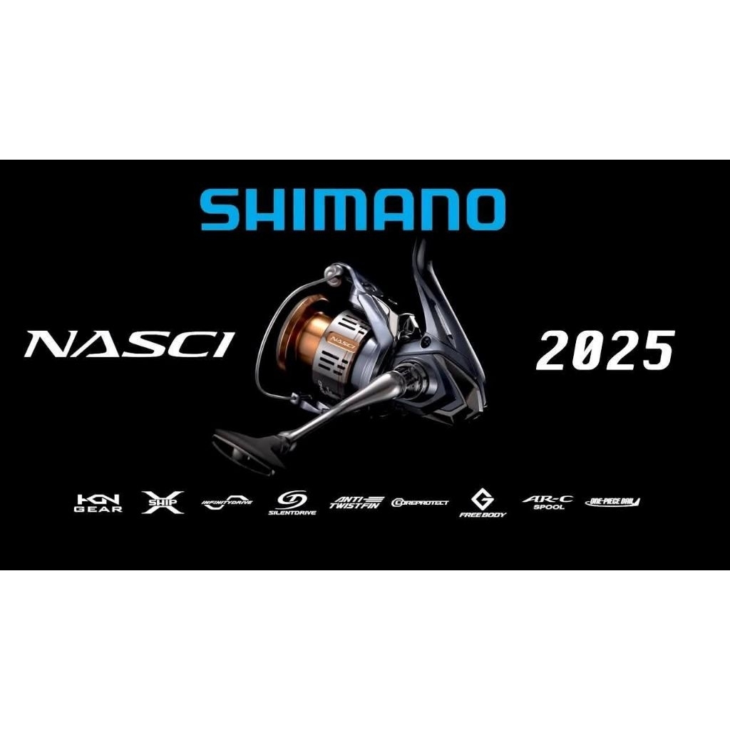 รอกshimano NASCIเบอร์2500/C3000ประกันอีสเทิร์นตัวเต็ม