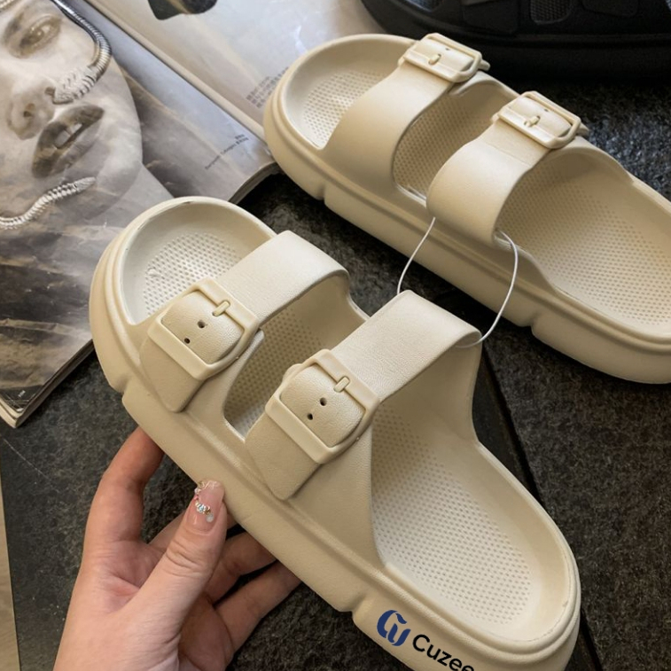 Cuzee รองเท้าแตะใส่ในบ้าน/นอกบ้าน สำหรับทุกเพศ น้ำหนักเบา นุ่มสบาย พื้นกันลื่น