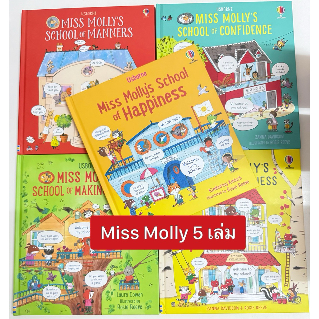 หนังสืออ่านภาษาอังกฤษ ชุด Miss Molly school หนังสือสำหรับเด็กสอนการอยู่ร่วมกับผู้อื่น การไปโรงเรียน