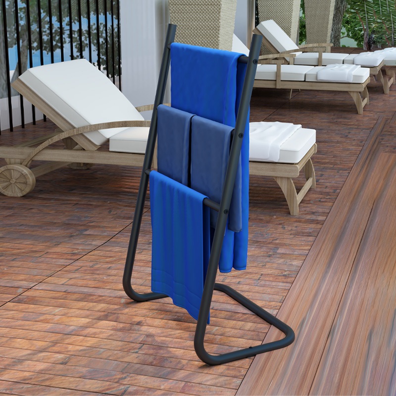 ราวตากผ้าเช็ดตัว 3ช่อง ประกอบง่าย กันน้ำ สำหรับคอนโด รางตากแข็งแรง