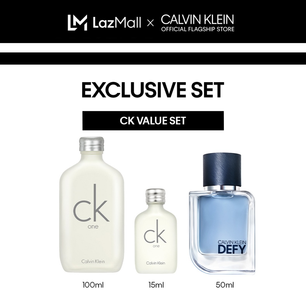 [Exclusive Set] Calvin Klein Fragrances CK Favorite For Men Set - CK One EDT 100ml + DEFY EDT 50ml