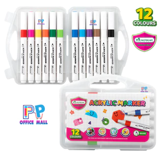 Master Art ปากกาสี อะคริลิคมาร์กเกอร์ Acrylic marker 12 สี / 24 สี / 36 สี จำนวน 1 กล่อง
