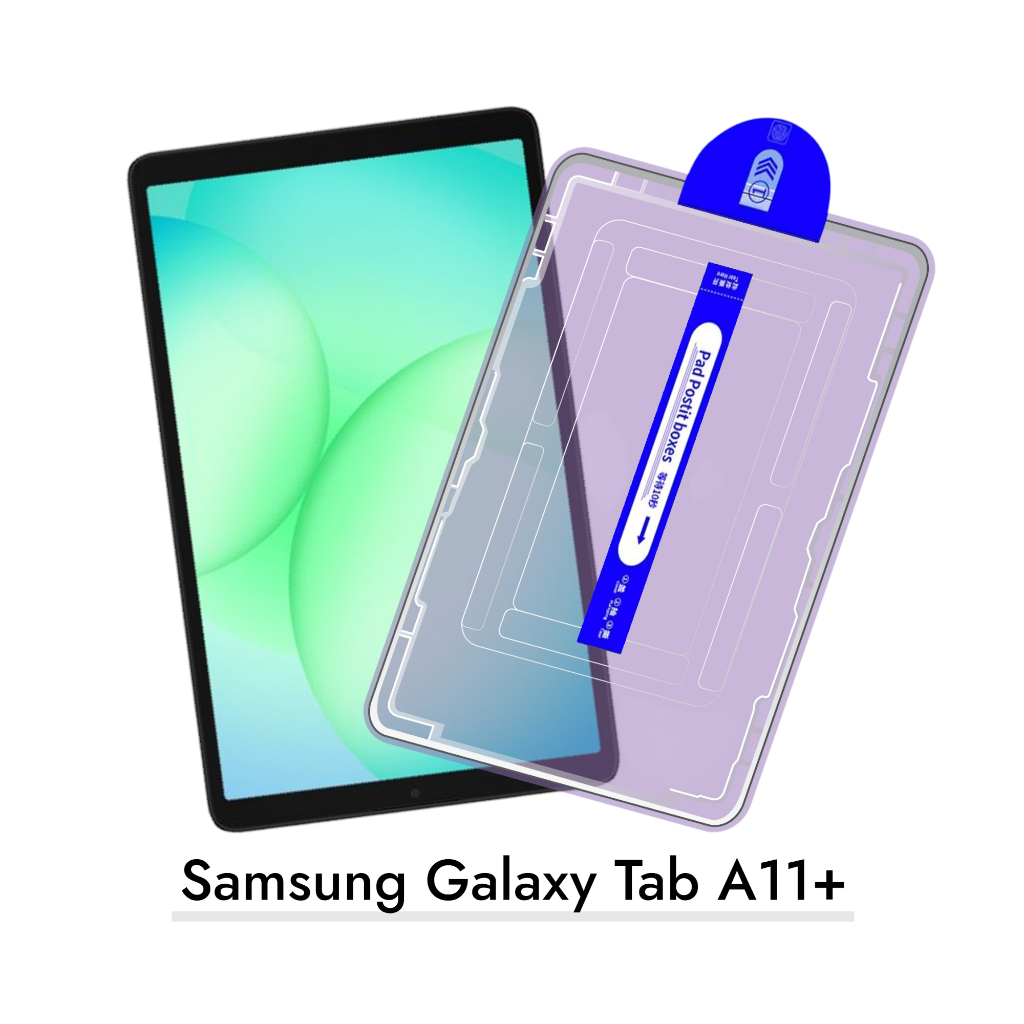 ฟิล์มกระจก พร้อมบล็อคติดตั้ง สำหรับ ซัมซุง แท็ป เอ11พลัส Tempered Glass Screen Protector For Samsung Galaxy Tab A11+ รูปที่ 4