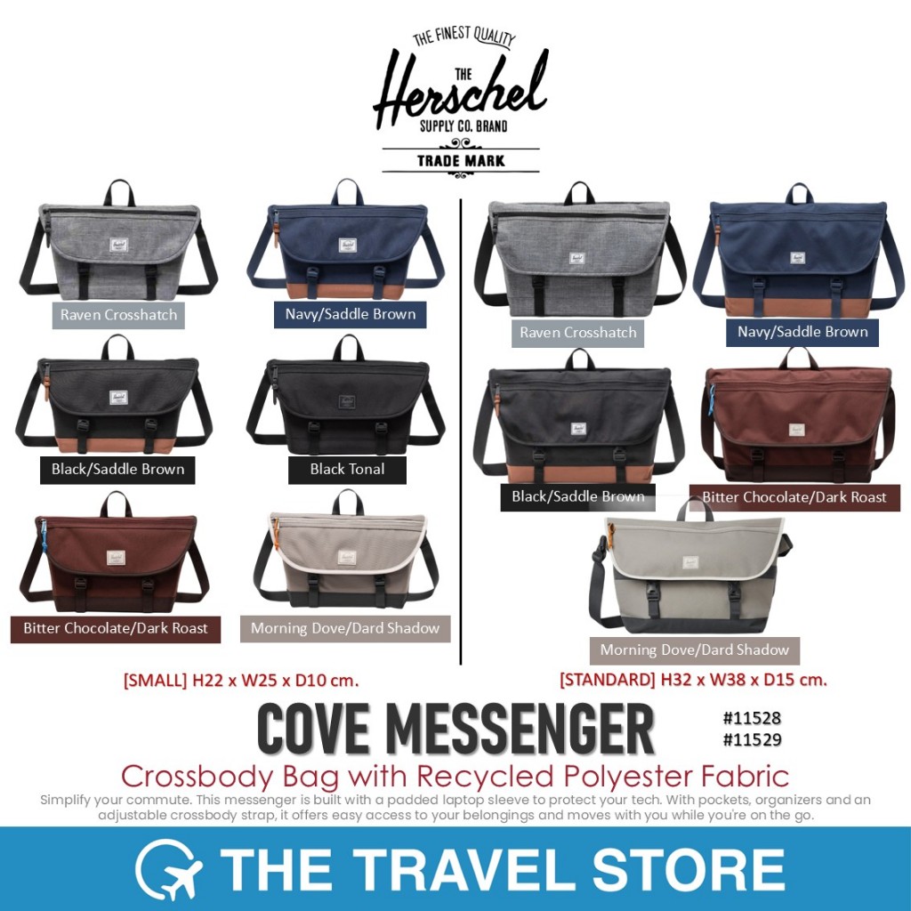 Herschel Supply COVE MESSENGER (11528 / 11529) กระเป๋าสะพายข้าง พาดลำตัว