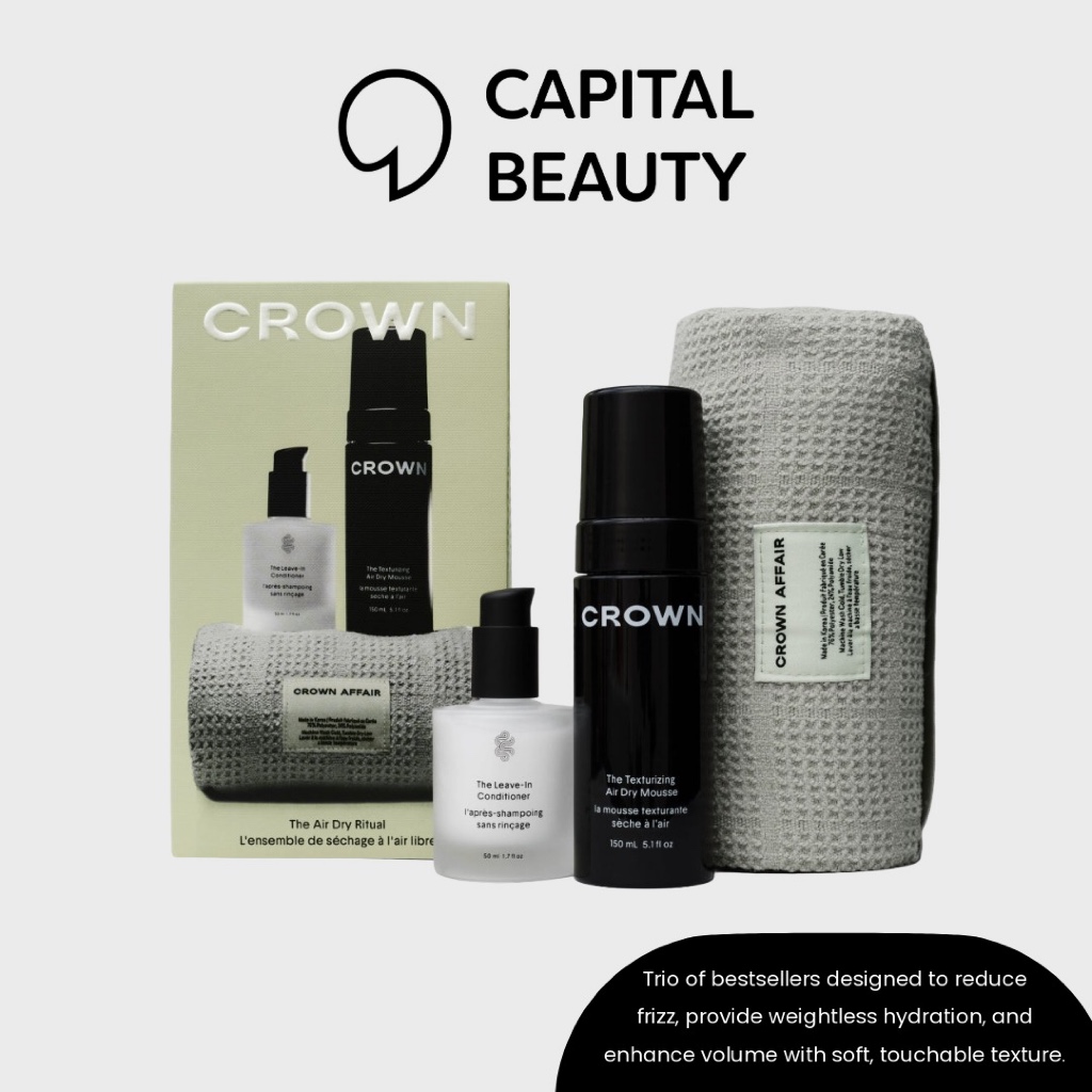 CROWN AFFAIR The Air Dry Ritual Hair Gift Set