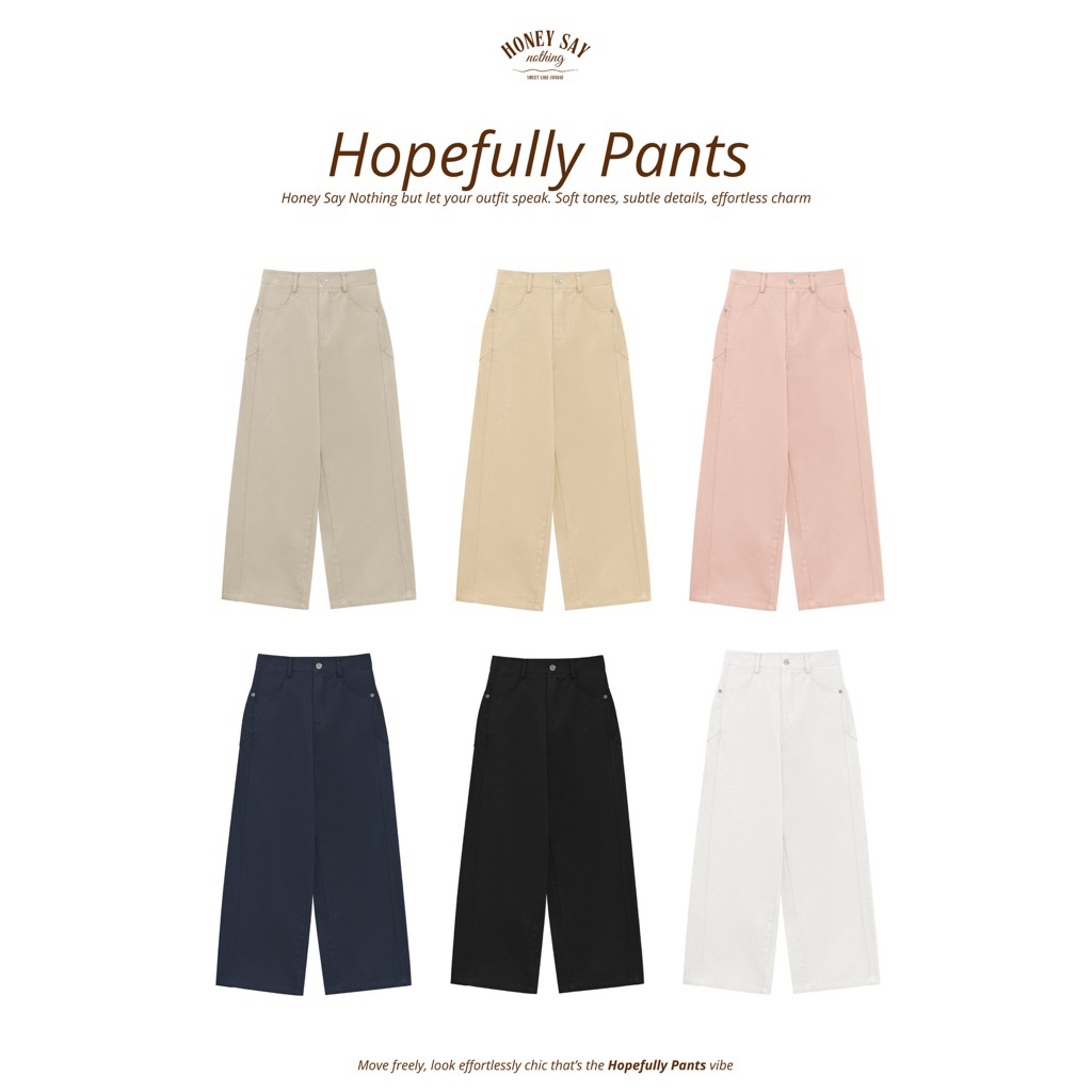 MALISTA - Hopefully pants กางเกงทรง barrels