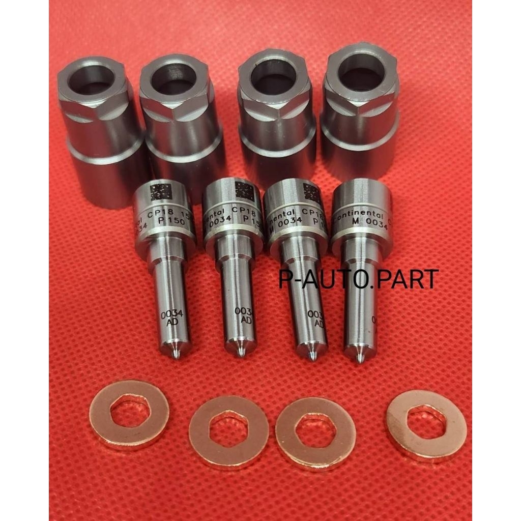 หัวฉีด M 0034  ใส่แต่ง ฟร์อด T6 Ford Mazda Bt50 pro 2.2 ครบชุดปลาย 4ตัว+ แหวน+ปลอก ใส่แต่ง Ford rang