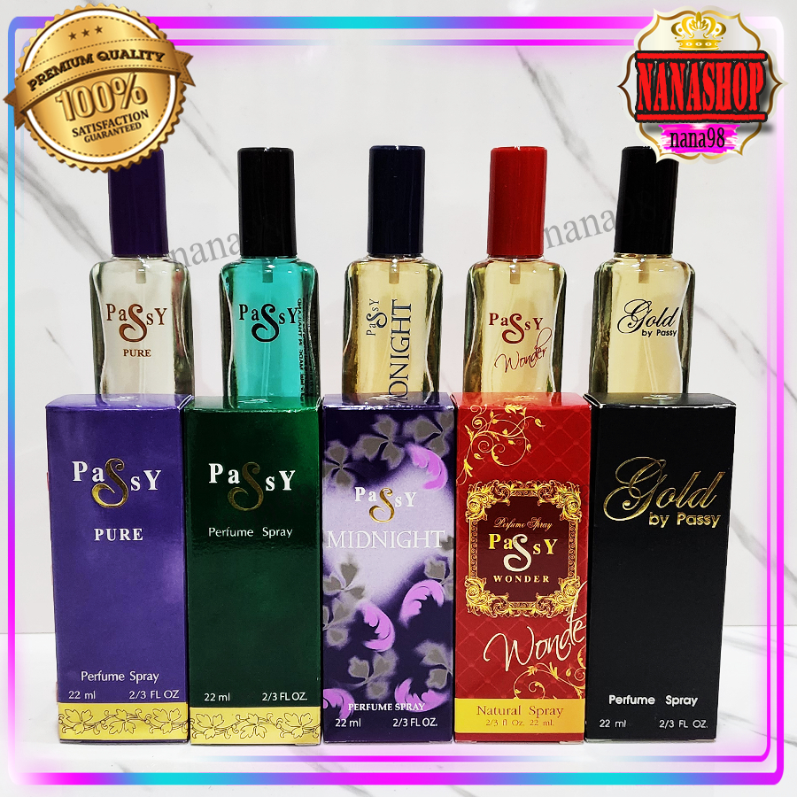 💥ส่งฟรี มีราคาส่ง รวม น้ำหอม แพซซี่ เขียว ม่วง แดง ดำ โกลด์ วันเดอร์ มิดไนท์ เพียว Bonsoir ขนาด 22 ml.