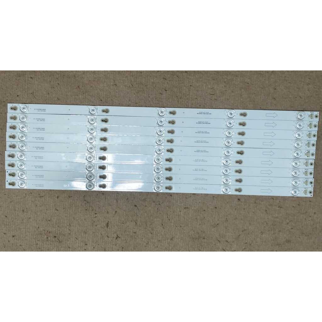 9 ชิ้นไฟ LED Strip สำหรับ TCL 60D2900 D60A620U L60E5800A-UD 60D1600 U60P6026 U60V6026  LED black lig