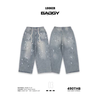 กางเกงยีนส์ขายาว LOOKER — BAGGY JEANS / (ยีนส์บอลลูน)