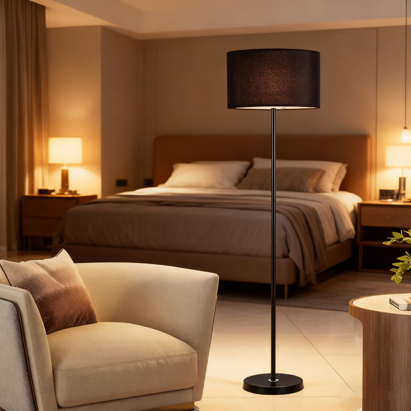 โคมไฟตั้งพื้น ตกแต่งเรียบหรู อบอุ่นทุกมุม โคมไฟหัวเตียง Floor Lamp พร้อมปุ่มสวิตช์ - รูปที่ 7