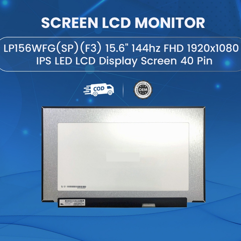 LP156WFG(SP)(F3) 15.6" 144hz FHD 1920x1080  IPS LED LCD Display Screen 40 Pin