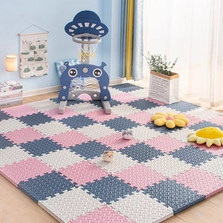 PlayPark แผ่นรองคลาน 60x60CM แผ่นรองพื้นกันกระแทก แผ่นโฟมรองคลาน กันลื่น กันกระแทก คละสีได้
