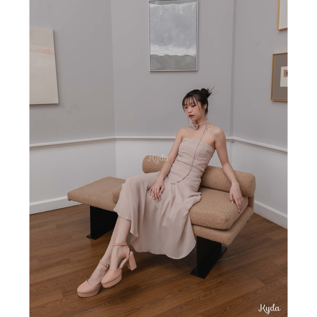 🍑 รองเท้าส้นสูง Kyda รุ่น Emily สี Peach ใช้งาน 1-2 ครั้ง (Used like new)