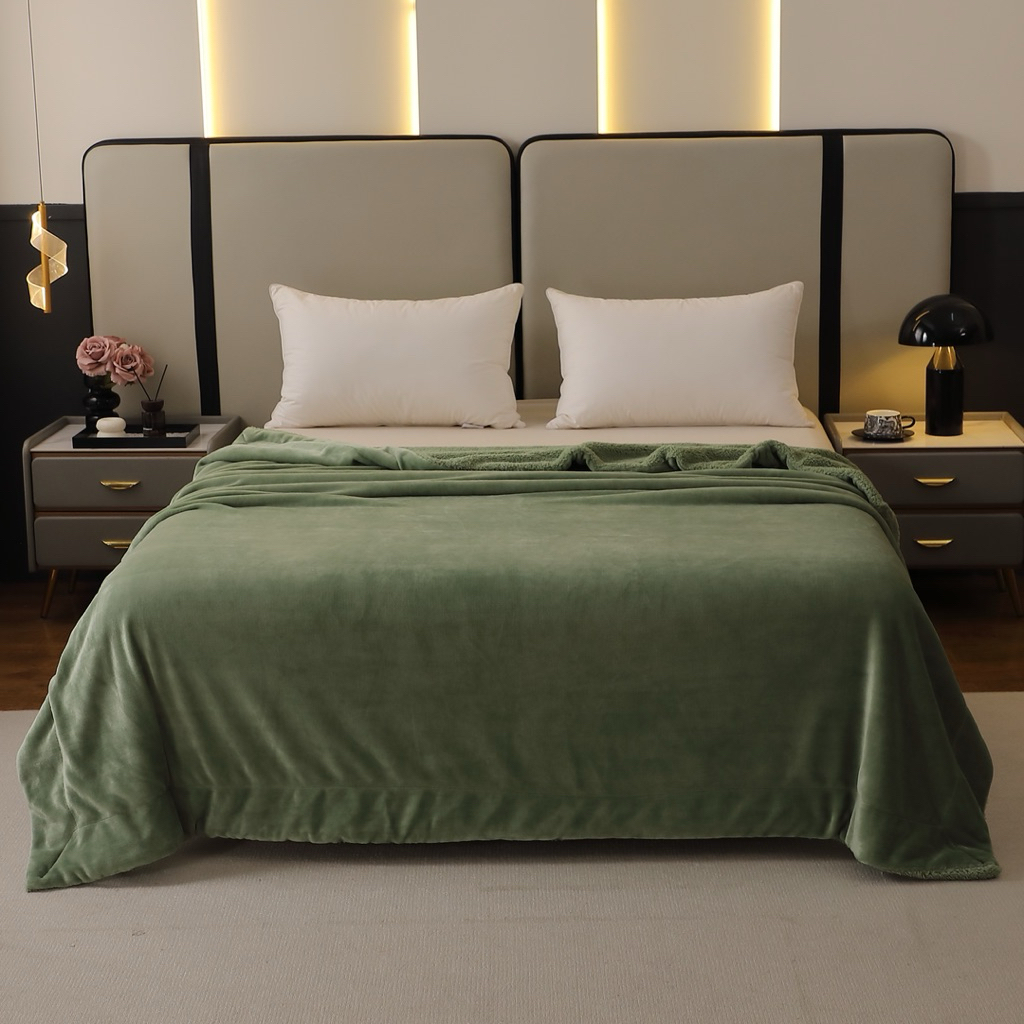 ผ้าห่มขนแกะ7*8ฟุต（200* 230 cm）ผืนใหญ่หนุ่มมาก ราคา ถูกที่สุด ดีลบีเคเค แกลเลอรีภาพที่ 7