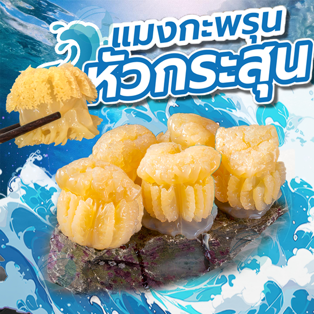 แมงกะพรุนหัวกระสุน แบบเค็ม 500g / 1kg ตัวใหญ่
