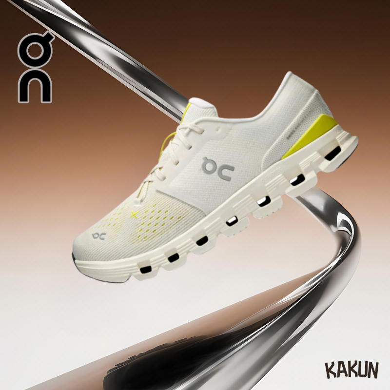 【ของแท้ 100%】On  Cloud X4  White yellow sneakers 3ME30043072