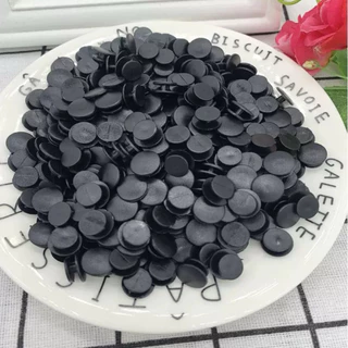 💦พร้อมส่ง💦หมุดติดรองเท้า จิบบิท Jibbitz แป้นรองเท้า แป้นกระเป๋า หมุดดำ หมุดพลาสติก กระดุมติดรองเท้า (ราคาต่อ 1 ชิ้น)