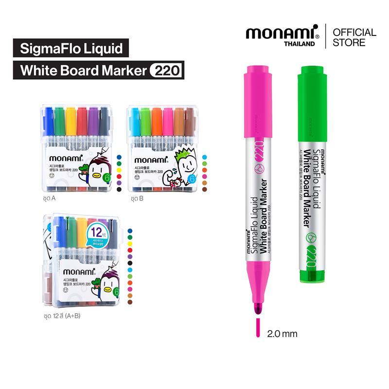 Monami ปากกาไวท์บอร์ด รุ่น SigmaFlo 220 แบบชุด