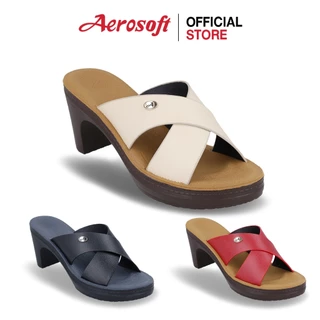 Aerosoft (แอโร่ซอฟ) รองเท้าส้นสูงผู้หญิง แบบสวม เพื่อสุขภาพ รุ่น SW0331