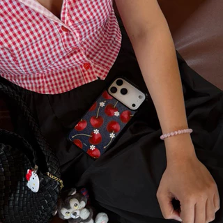 เคสไอโฟน (แม่เหล็ก) แบรนด์ Inajam | Gerbera | Daisy Cherry | Strawberry | Love Story (red)