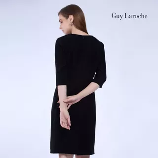 Guy laroche Super black ชุดเดรส ทรงสอบ สีดำ G9Z4BL