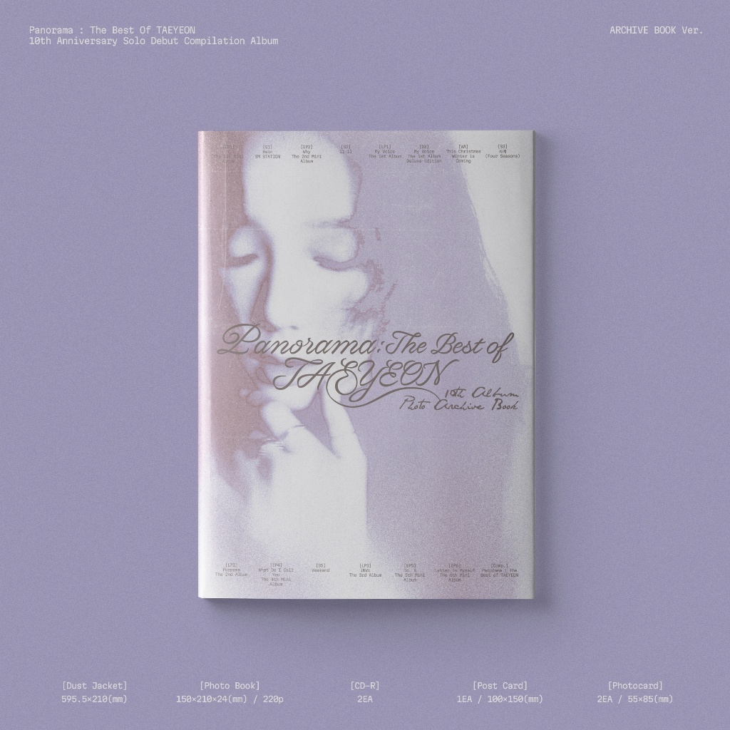 [PRE-ORDER] TAEYEON - 'Panorama : The Best of TAEYEON' (ARCHIVE BOOK Ver.)