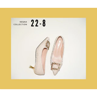 รองเท้าเเฟชั่นผู้หญิงเเบบคัชชูเเฟชั่นส้นปานกลาง No. 22-8 NE&NA Collection Shoes
