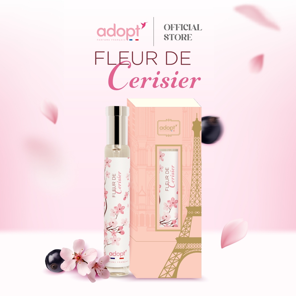 1 ขวด🌸Cerisier🌸เซอคิซิเย่ร์ (หอมละมุนกลิ่นดอกซากุระ) Adopt parfums น้ำหอมพรีเมียมจากฝรั่งเศส
