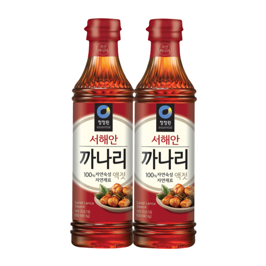 ชองจองวอน น้ำปลาเกาหลีแท้ (ปลากานารี) 1kg  CHUNGJUNGWON PACIFIC SANDLANCE SAUCE   청정원 까나리액젓 ราคา ถูกที่สุด ดีลบีเคเค แกลเลอรีภาพที่ 3