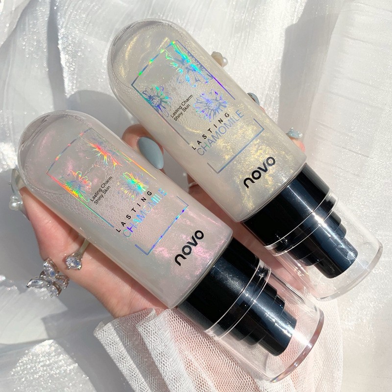 5344 (ของแท้/พร้อมส่ง) ไฮไลท์ novo moisturizing makeup spray สเปรย์น้ำแร่ หน้าเงา ประกายชิมเมอร์