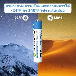 PUJIMAX ถ่านชาร์จ Ni-MH AA/AAA 800/300mAh 1.2V แบตเตอรี่ Ni-MH ชาร์จได้ แบตเตอรี่ Ni-MH LSD Battery