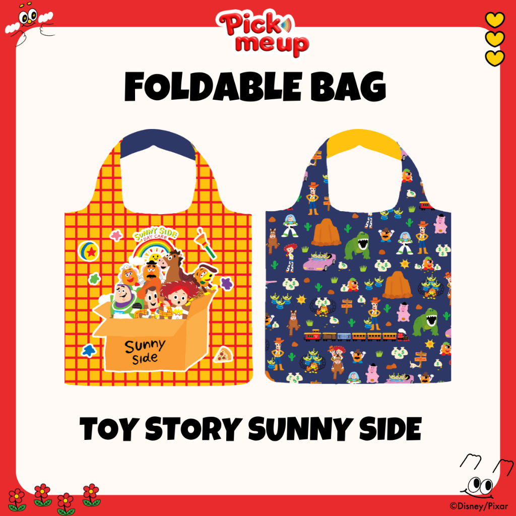 PickMeUp กระเป๋็าพับได้ Foldable Bag ลาย Disney Characters