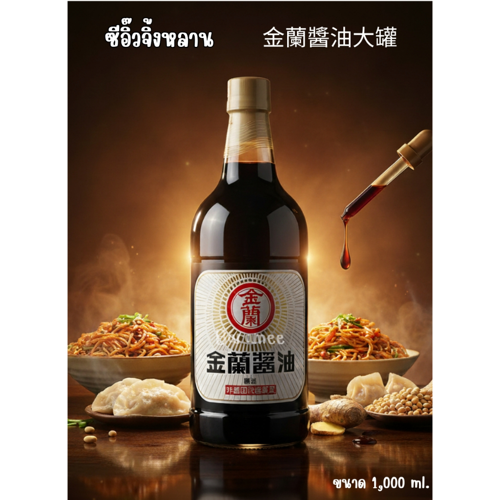 ซีอิ๊วจิ้งหลาน 金蘭醬油大罐 1000 ml