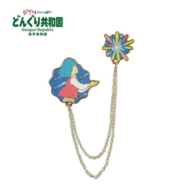[พร้อมส่ง] เข็มกลัด Howl's Moving Castle Pin ของแท้ Studio Ghibli ร้าน Donguri-Sora