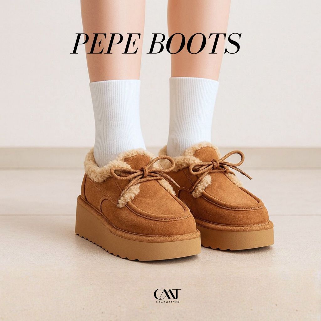 Coatmatter – Pepe Boots รองเท้าบูทบุขน กันหนาว